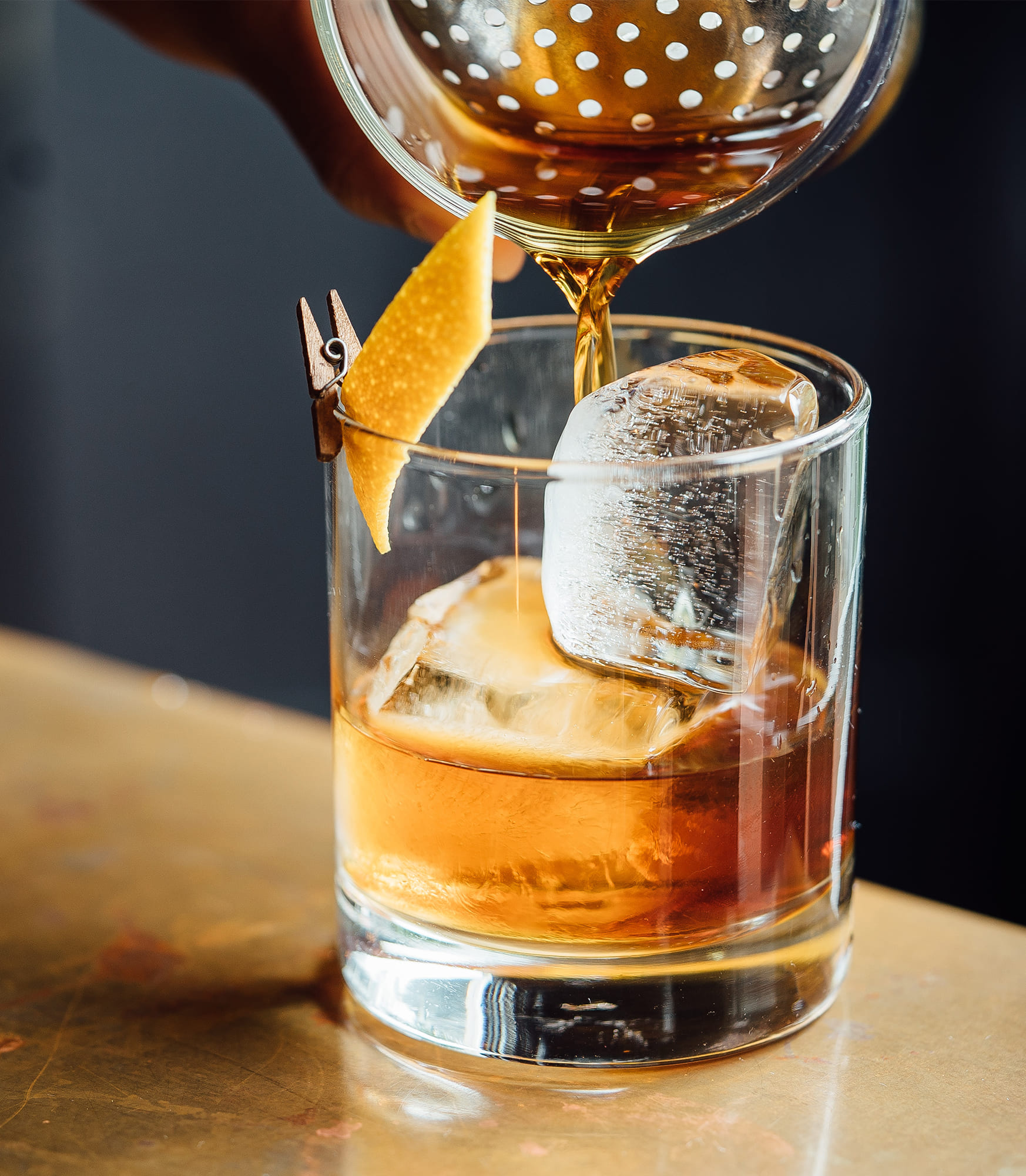 Pouring a Cocktail
